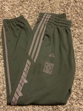 Adidas Yeezy Calabasas Olive Core Striped Track Pants